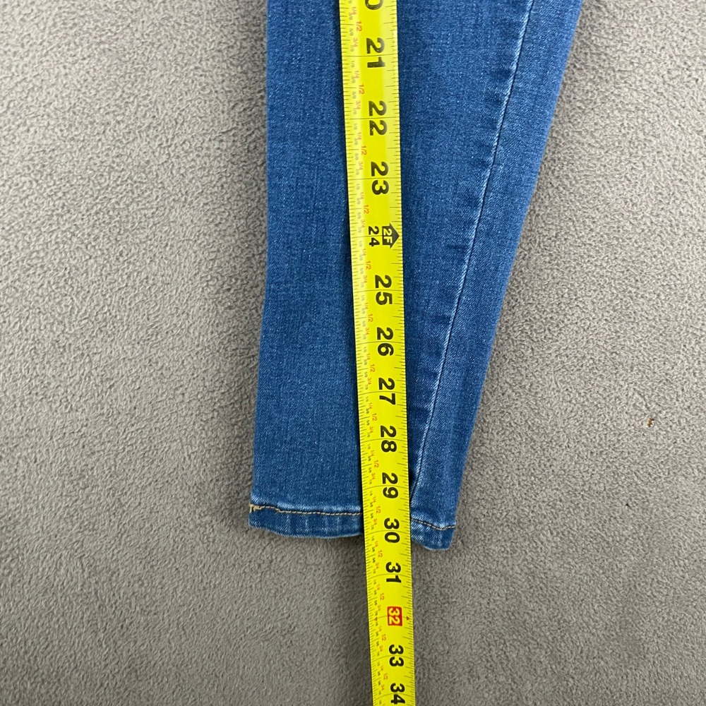 YMI Skinny Jeans Medium Wash Blue Mid Rise Stretch Denim Size 3/26 y2k 00s - Picture 6 of 11